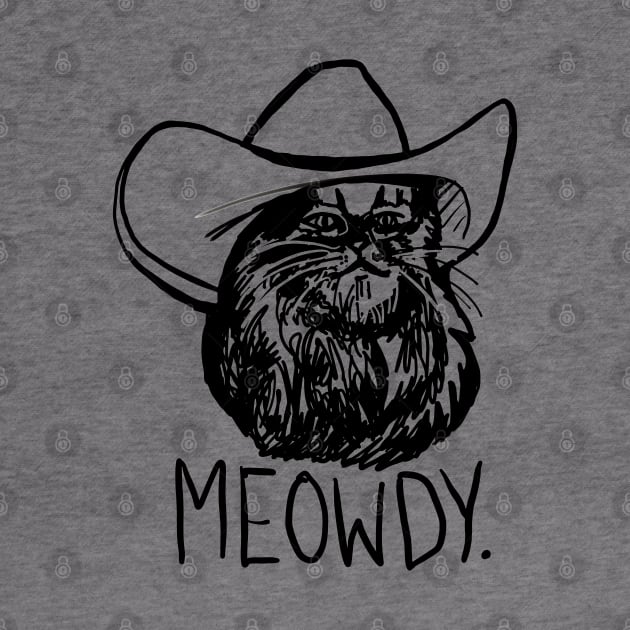 Meowdy Texas Cat Meme by sketchnkustom